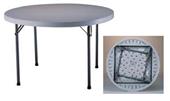 48" White Round Party Table  5-6 Person